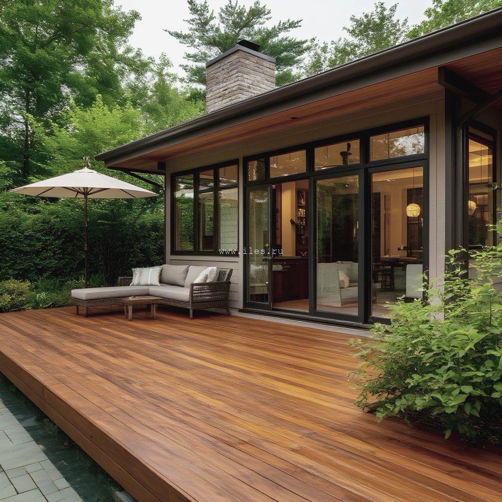 террасная доска тик