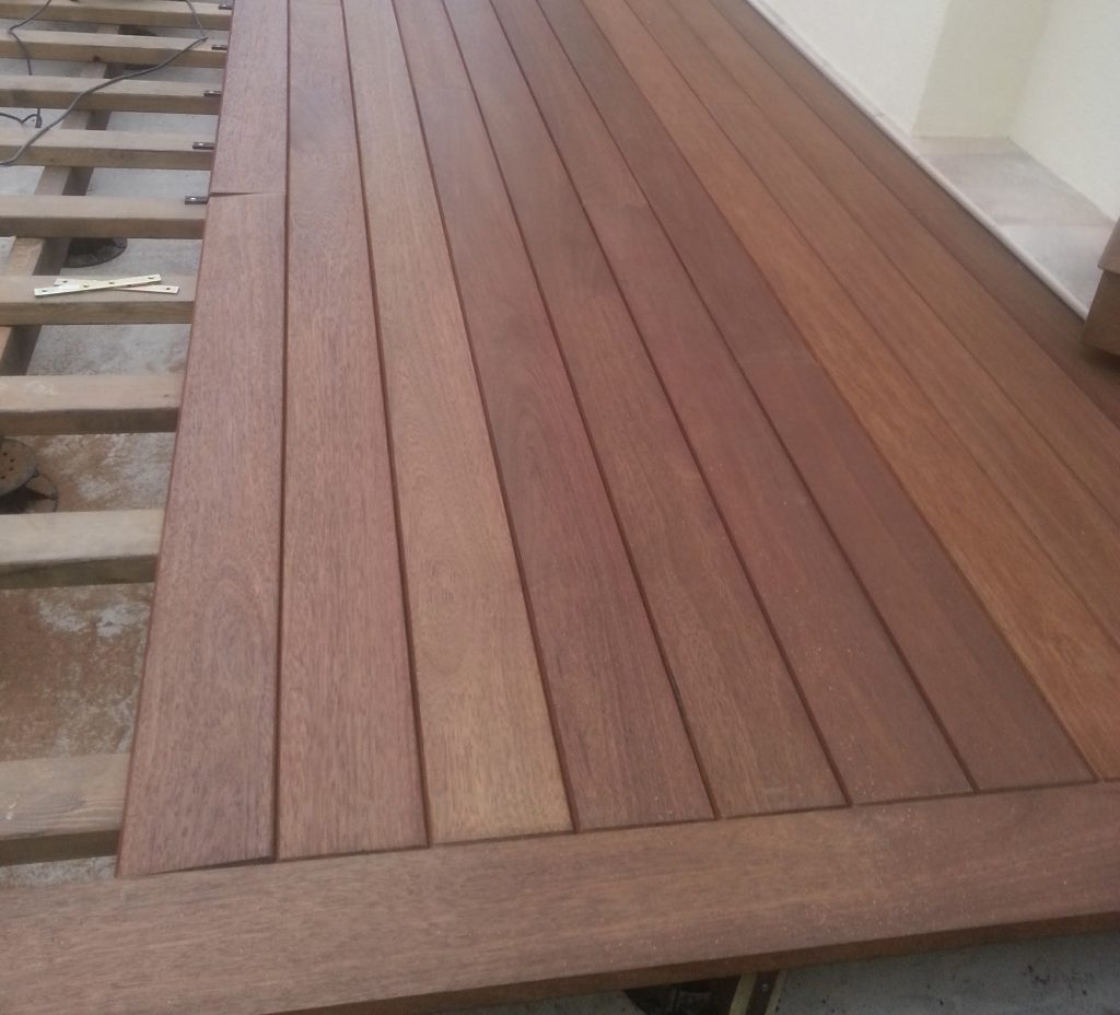 монтаж террасной доски